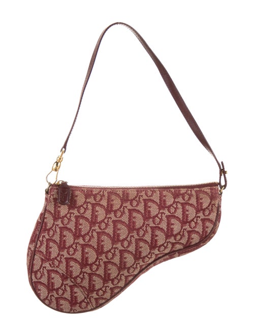 Christian Dior Diorissimo Saddle Pochette tan