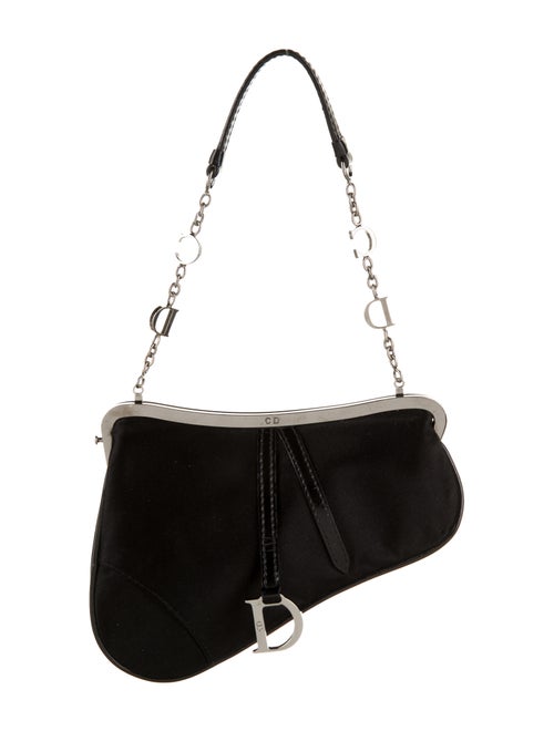 Christian Dior Mini Saddle Bag Black