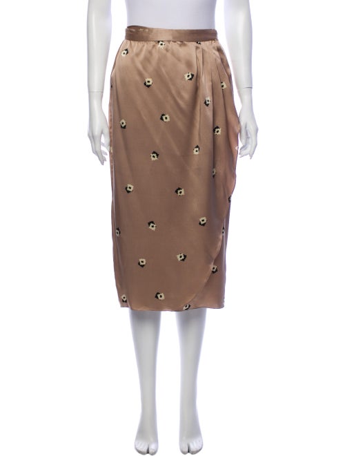 Christian Dior Silk Midi Length Skirt