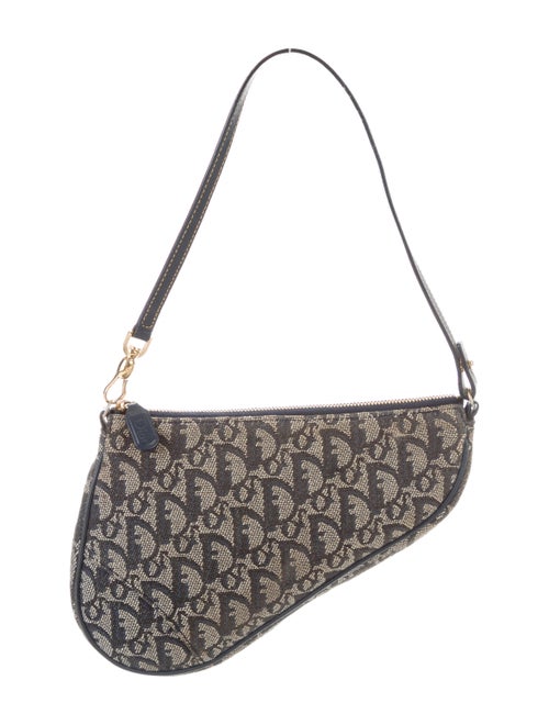 Christian Dior Diorissimo Saddle Pochette Grey