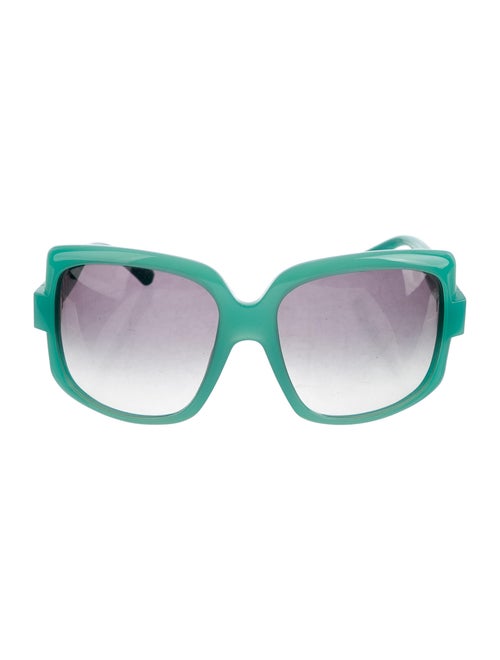 Christian Dior 60's Oversize Sunglasses Green