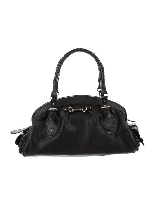 Christian Dior Detective Leather Bag Black
