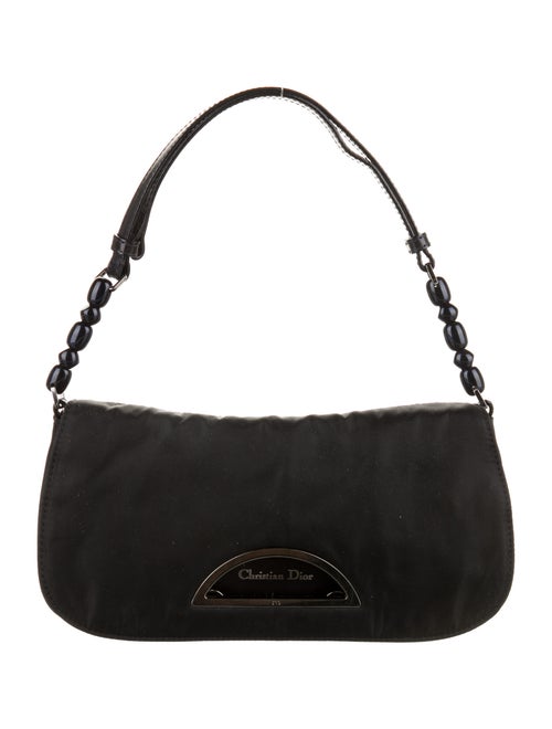 Christian Dior Nylon Malice Shoulder Bag Black