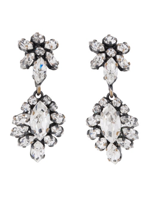Christian Dior Vintage Crystal Drop Earrings