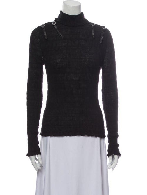 Christian Dior Cashmere Turtleneck Sweater Black