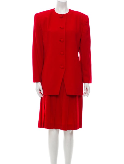 Christian Dior Wool Skirt Suit Wool