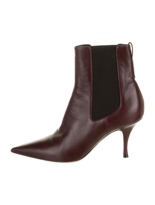 Christian Dior Leather Chelsea Boots Purple
