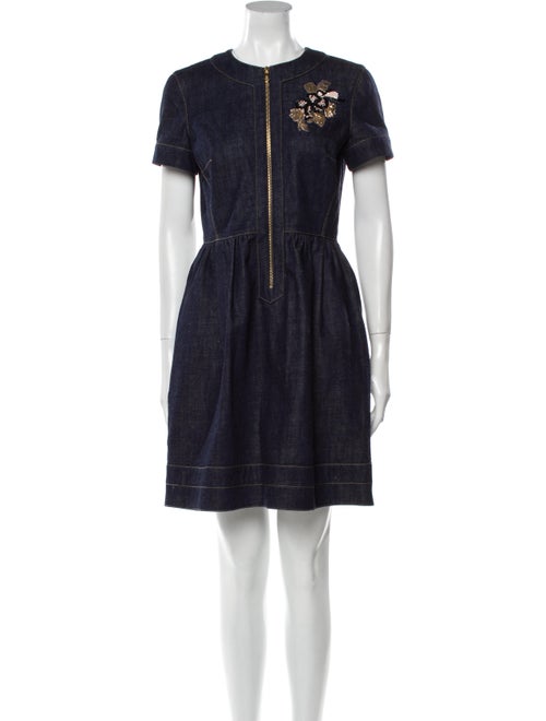 Christian Dior 2017 Mini Dress Blue