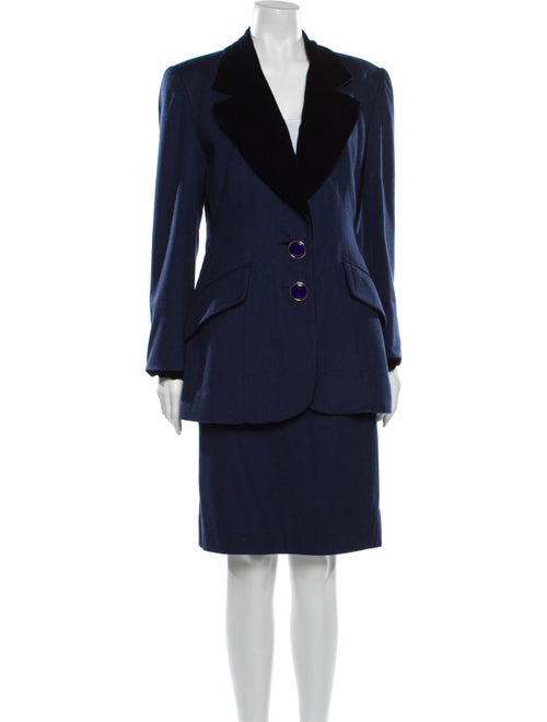 Christian Dior Vintage Wool Skirt Suit Wool