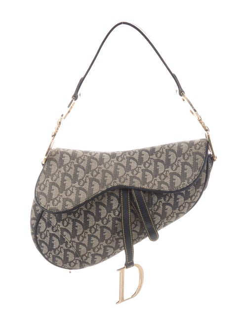 Christian Dior Diorissimo Saddle Bag Grey