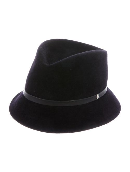 Christian Dior Rabbit Felt Hat Black