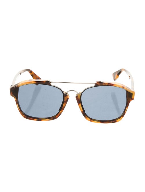 Christian Dior Abstract Square Sunglasses Brown