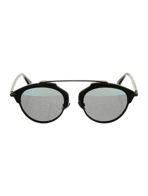 Christian Dior SoReal Round Sunglasses Black