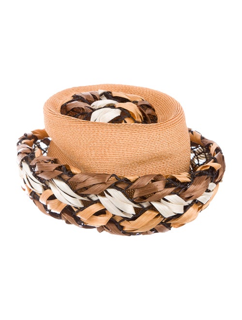 Christian Dior Straw Bucket Hat Tan