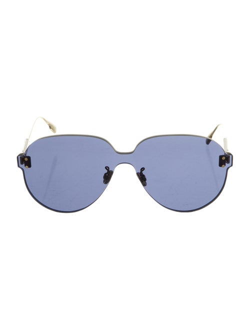 Christian Dior ColorQuake Aviator Sunglasses Gold