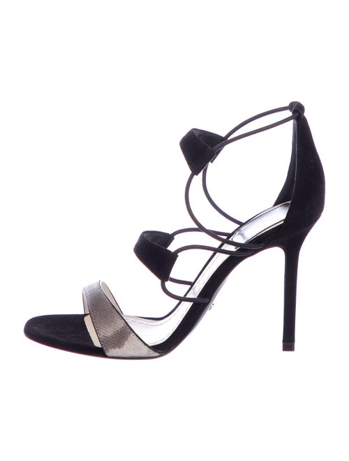 Christian Dior Athena Suede Sandals w/ Tags Black