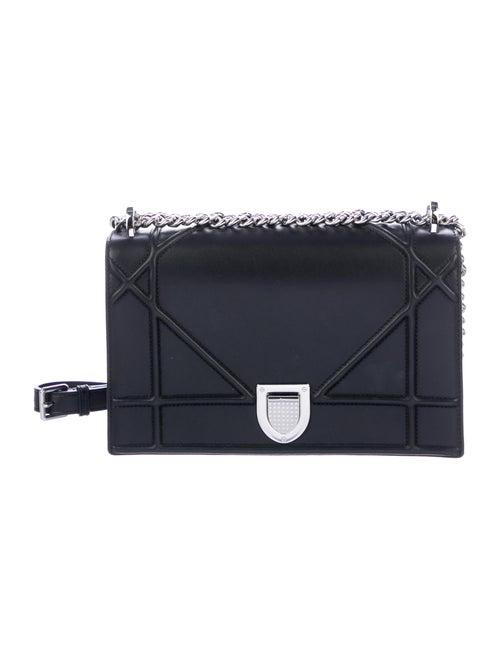 Christian Dior Large Diorama Chain Bag Black