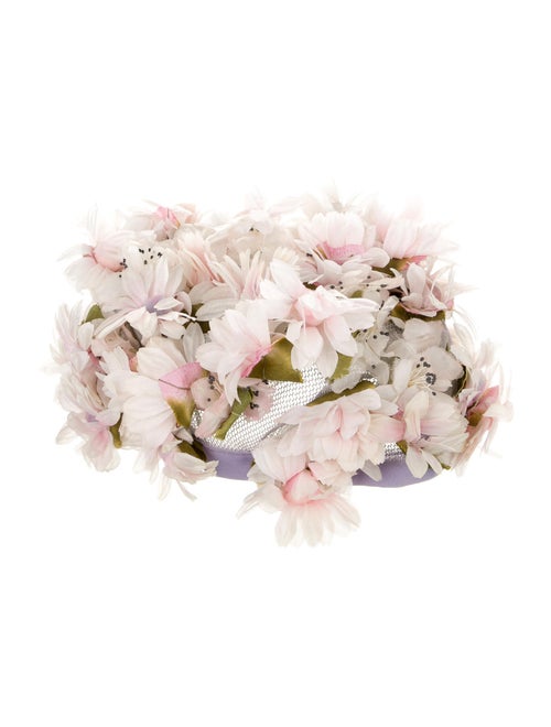 Christian Dior Dior Floral Woven Cap Pink