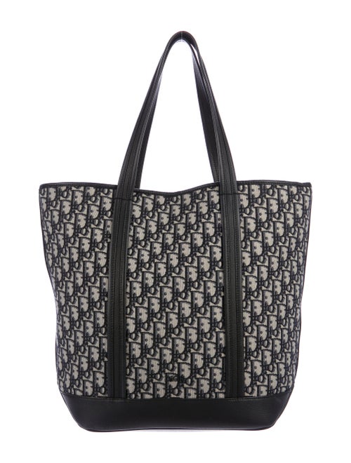 Christian Dior Oblique Tote Bag Silver