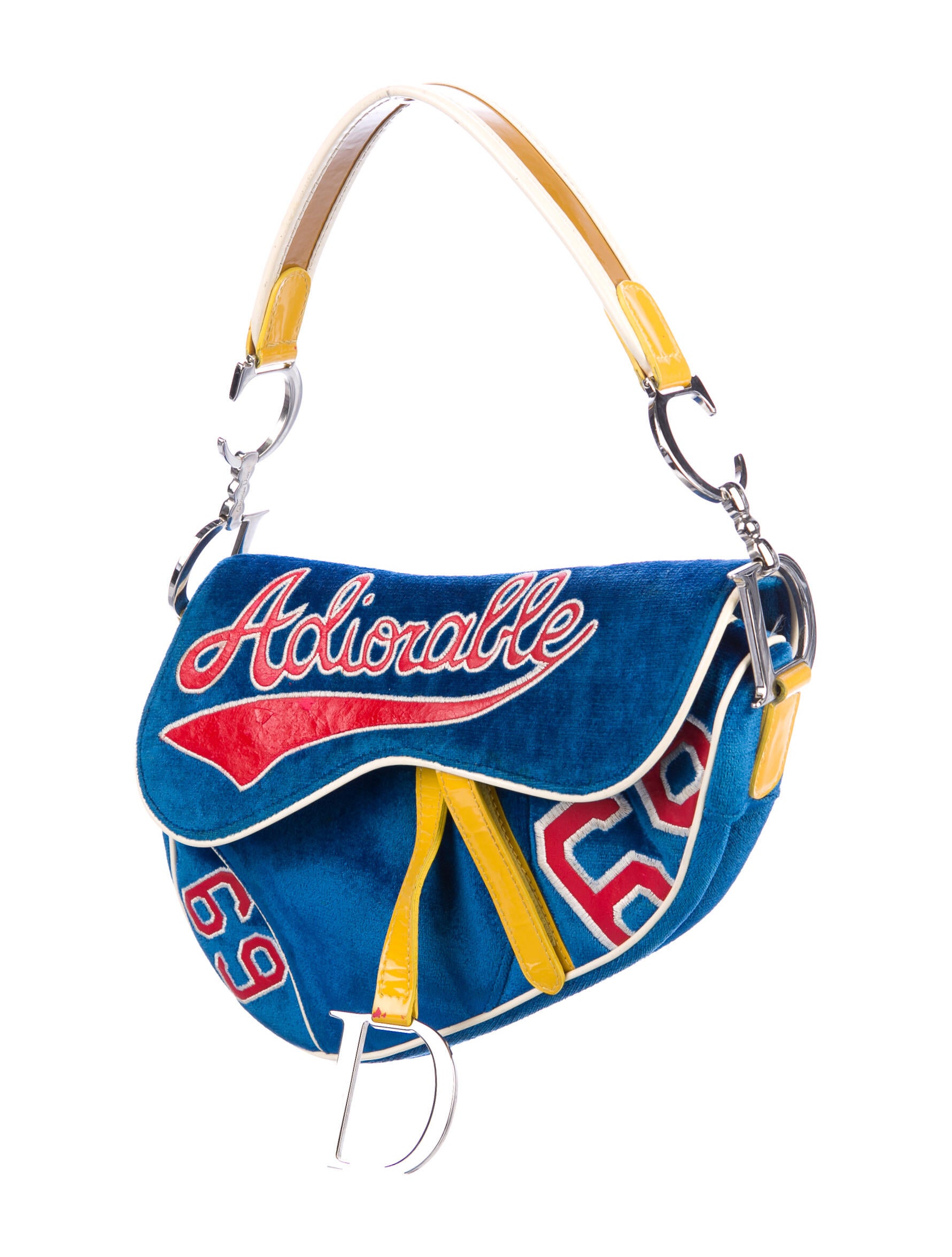 Christian Dior Adiorable 69 Saddle Bag - Blue Shoulder Bags
