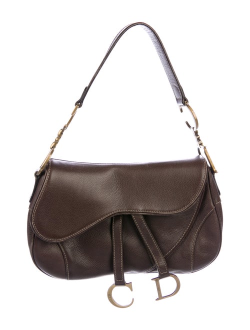 Christian Dior Vintage Saddle Bag Brown