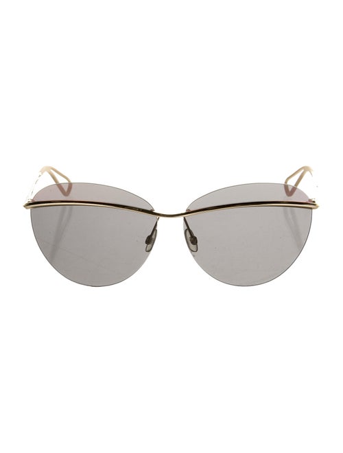 Christian Dior Rimless sunglasses Gold