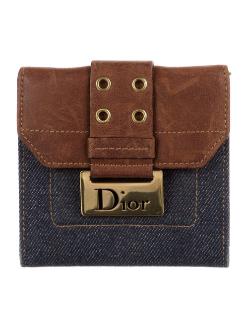 Christian Dior Street Chic Compact Wallet Blue