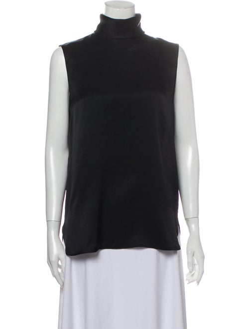 Christian Dior Turtleneck Sleeveless Top Black