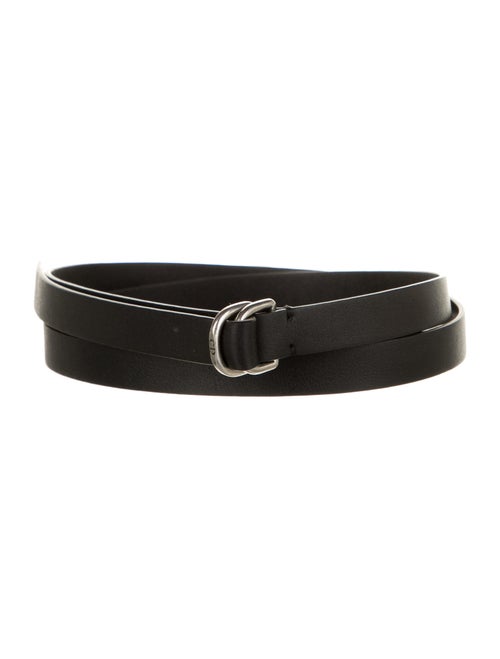 Christian Dior Leather Belt Black