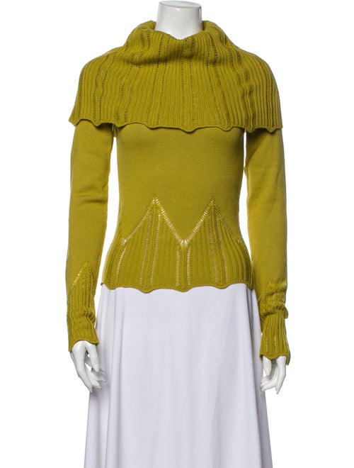 Christian Dior Vintage Turtleneck Sweater Green