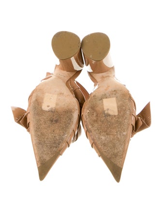 Christian Dior Conquest Patent Leather Slingback Pumps