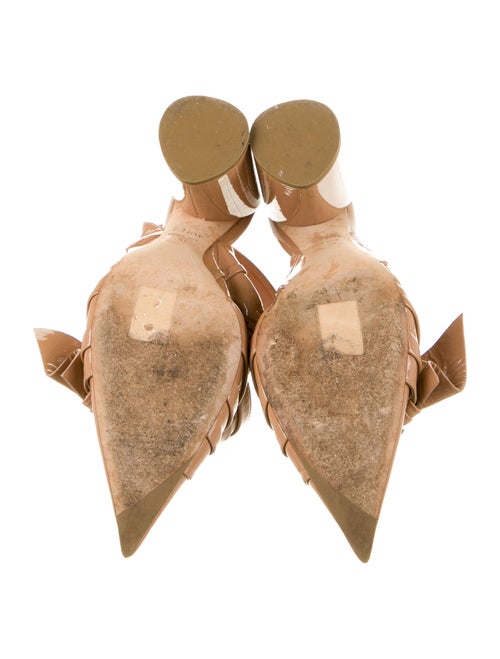 Christian Dior Conquest Patent Leather Slingback Pumps