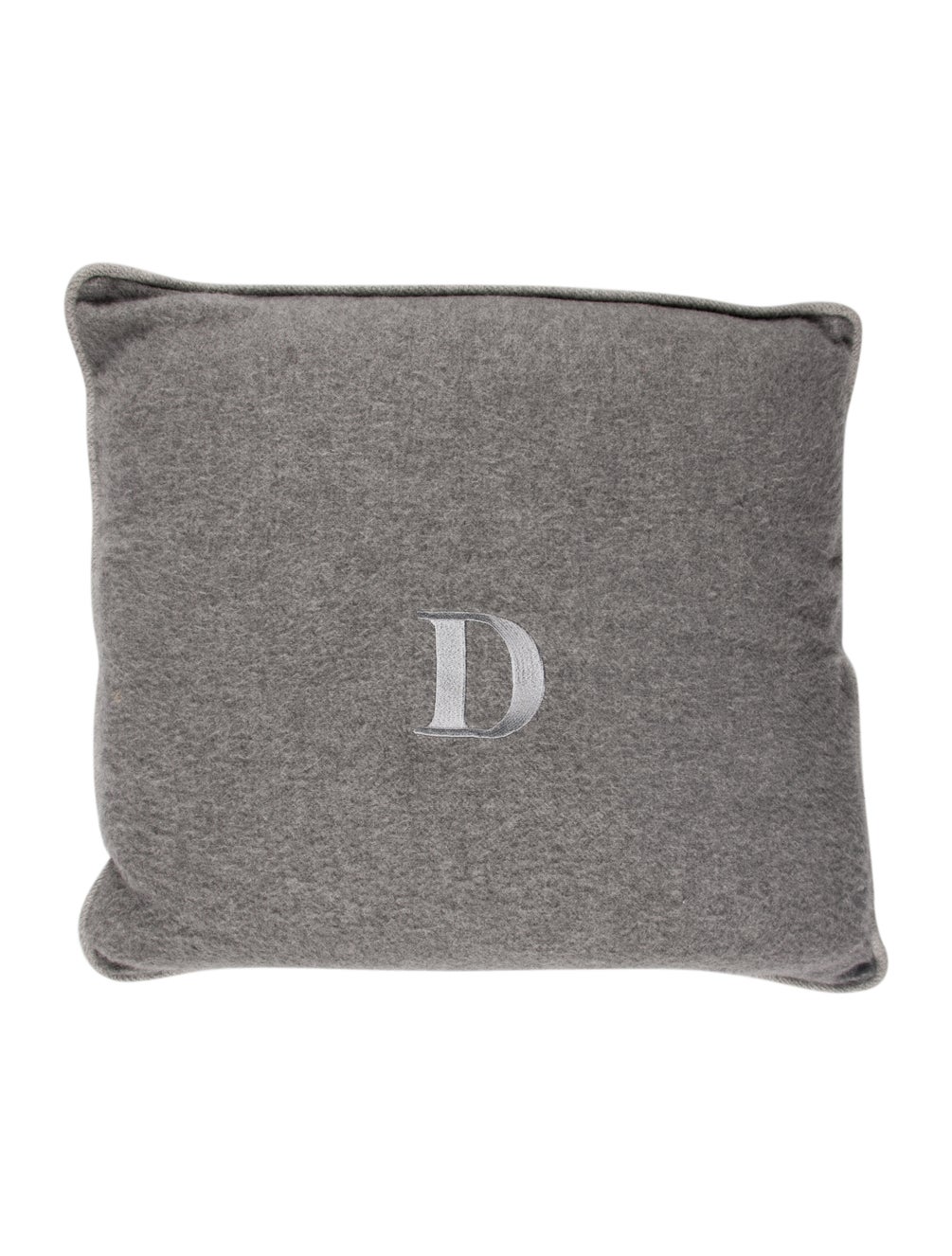 Christian Dior Cashmere Logo Throw Pillow Grey Bedding, Bedding
