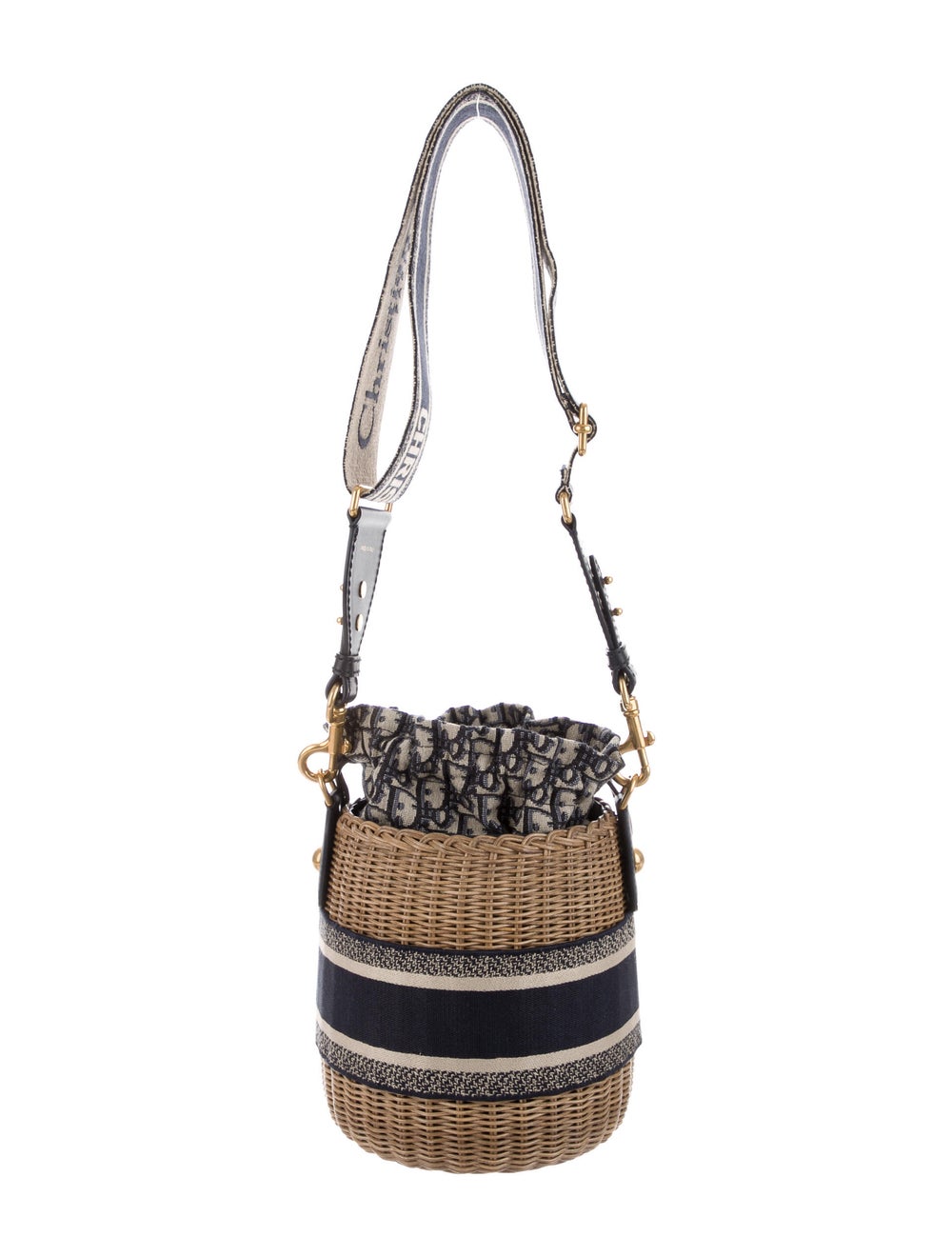 Christian Dior 2020 Wicker Bucket Bag Handbags CHR168957 The RealReal