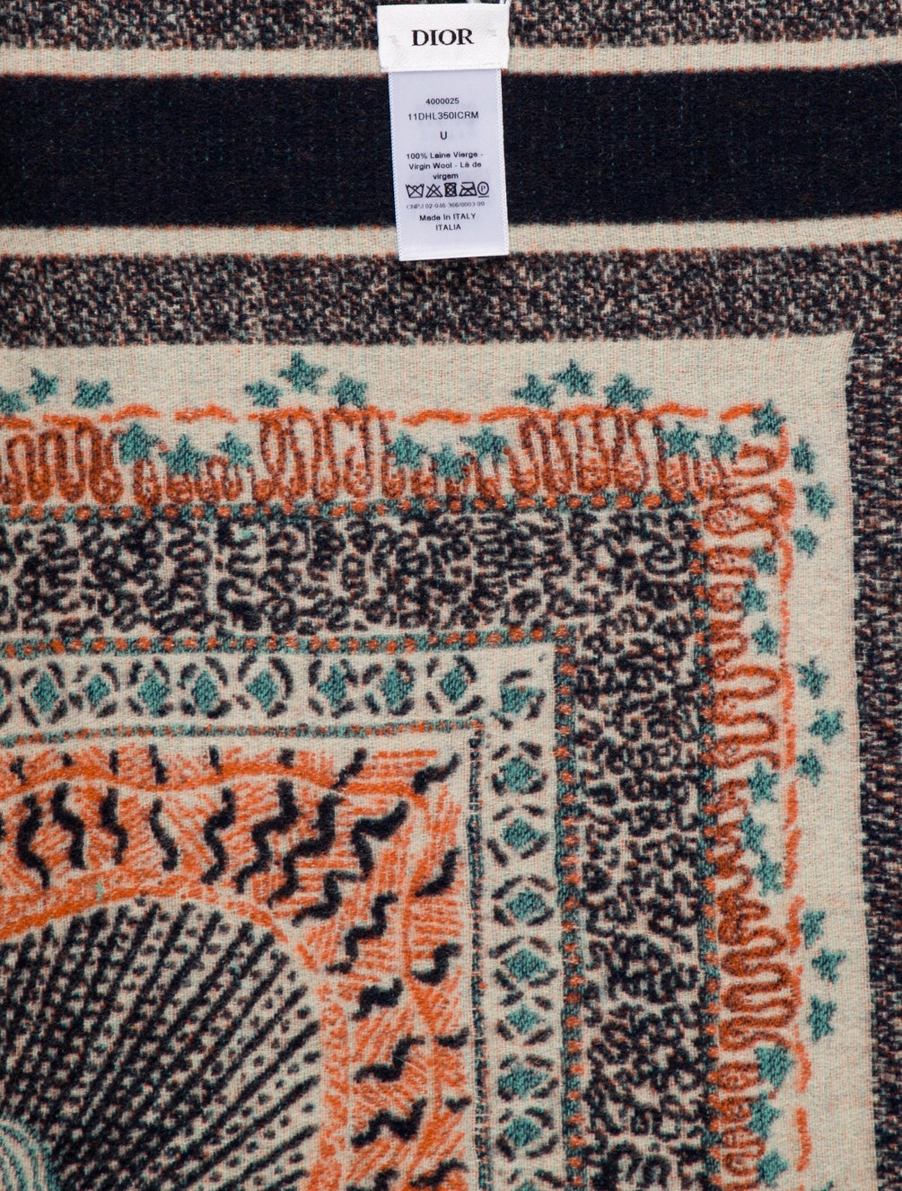 Christian Dior Fringe Throw Blanket w/ Tags Blue Throws, Pillows