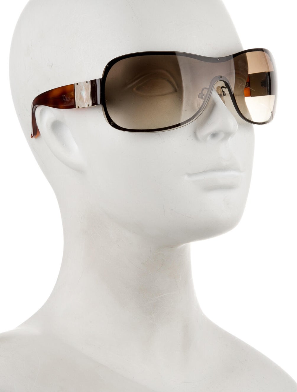 Christian Dior Dior Classic 2 Shield Sunglasses Brown Sunglasses