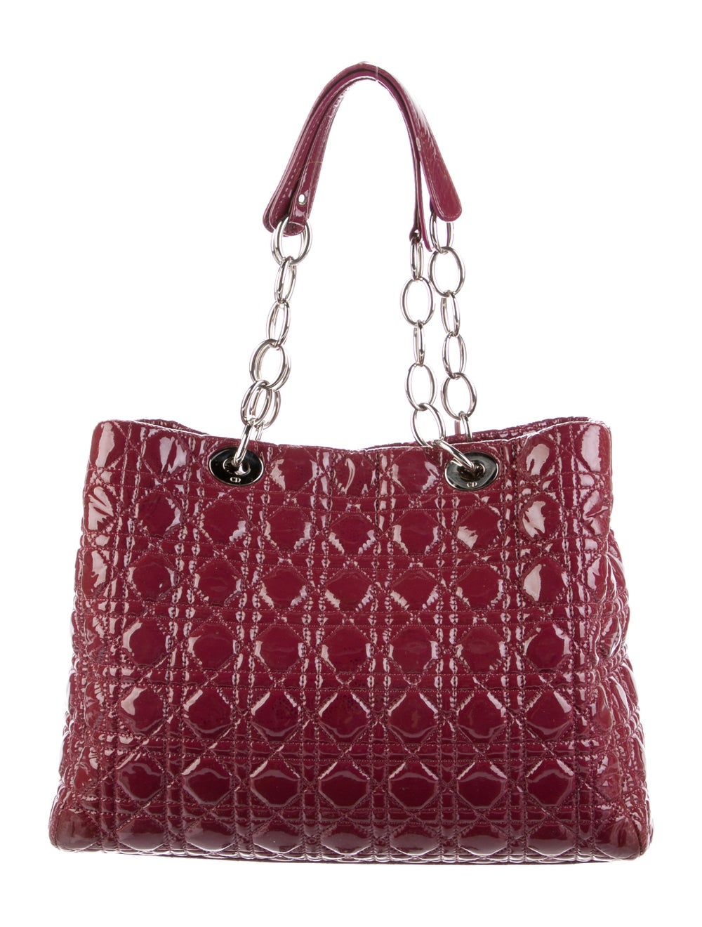 Christian Dior Large Cannage Lady Dior Soft Shopping Tote - Red Totes