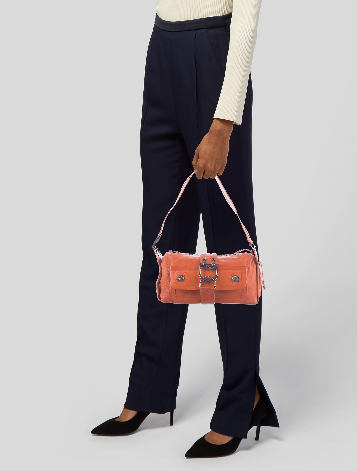 Christian Dior Vintage Flight East West Bag - Orange Shoulder Bags
