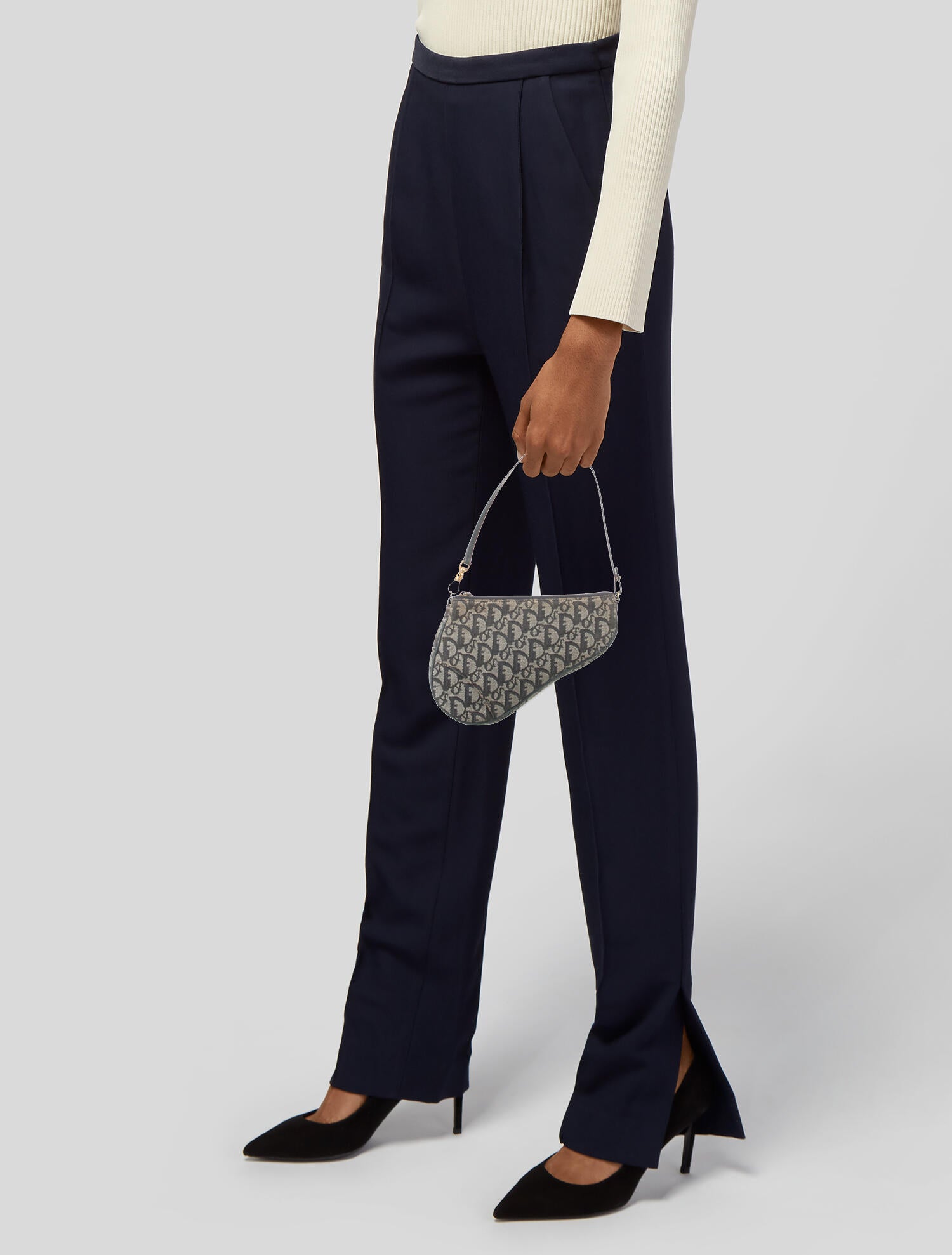 Christian Dior Monogram Mini Saddle Pochette - Blue Clutches, Handbags -  CHR192777 | The RealReal