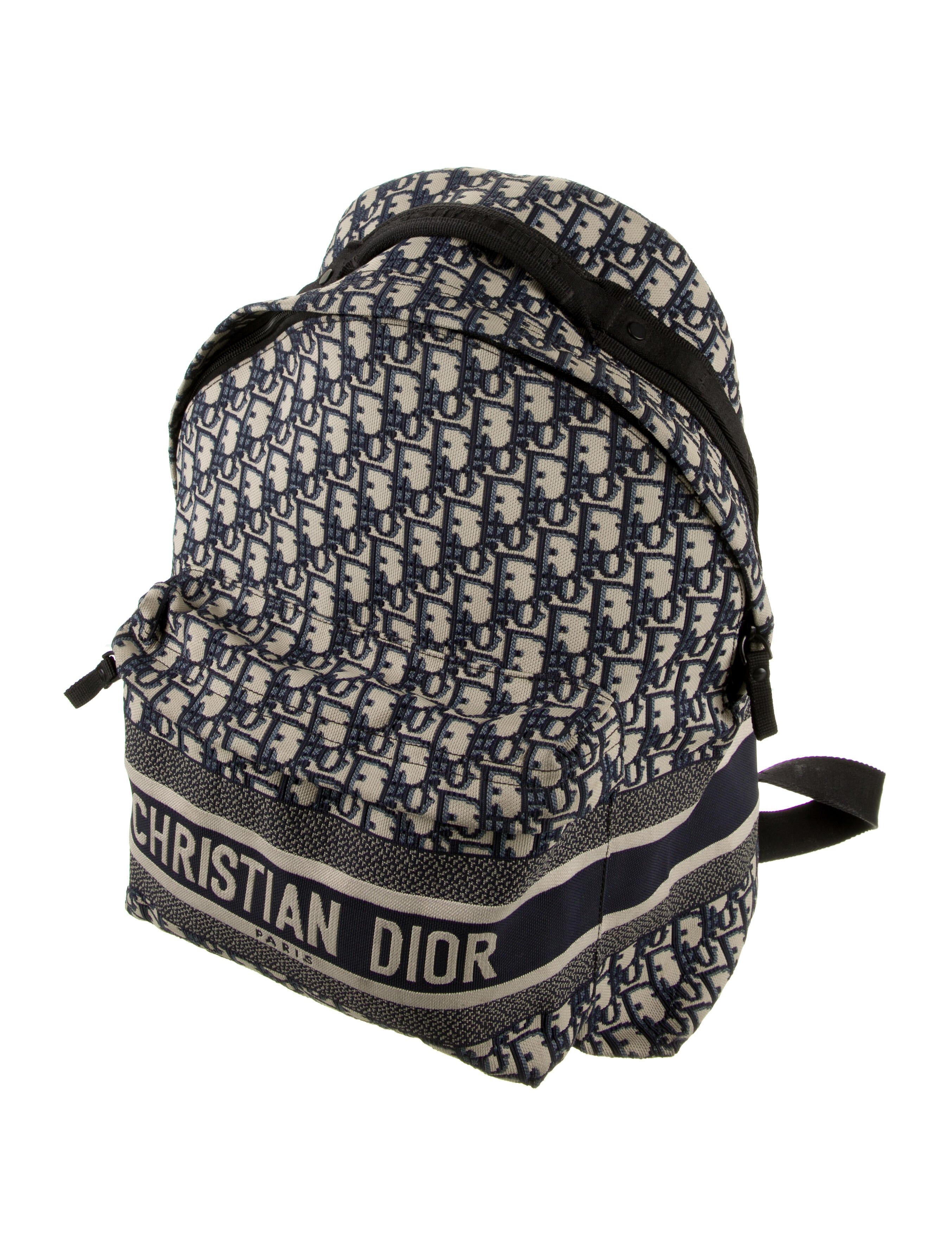 Christian Dior 2021 Oblique Diortravel Backpack - Blue Backpacks