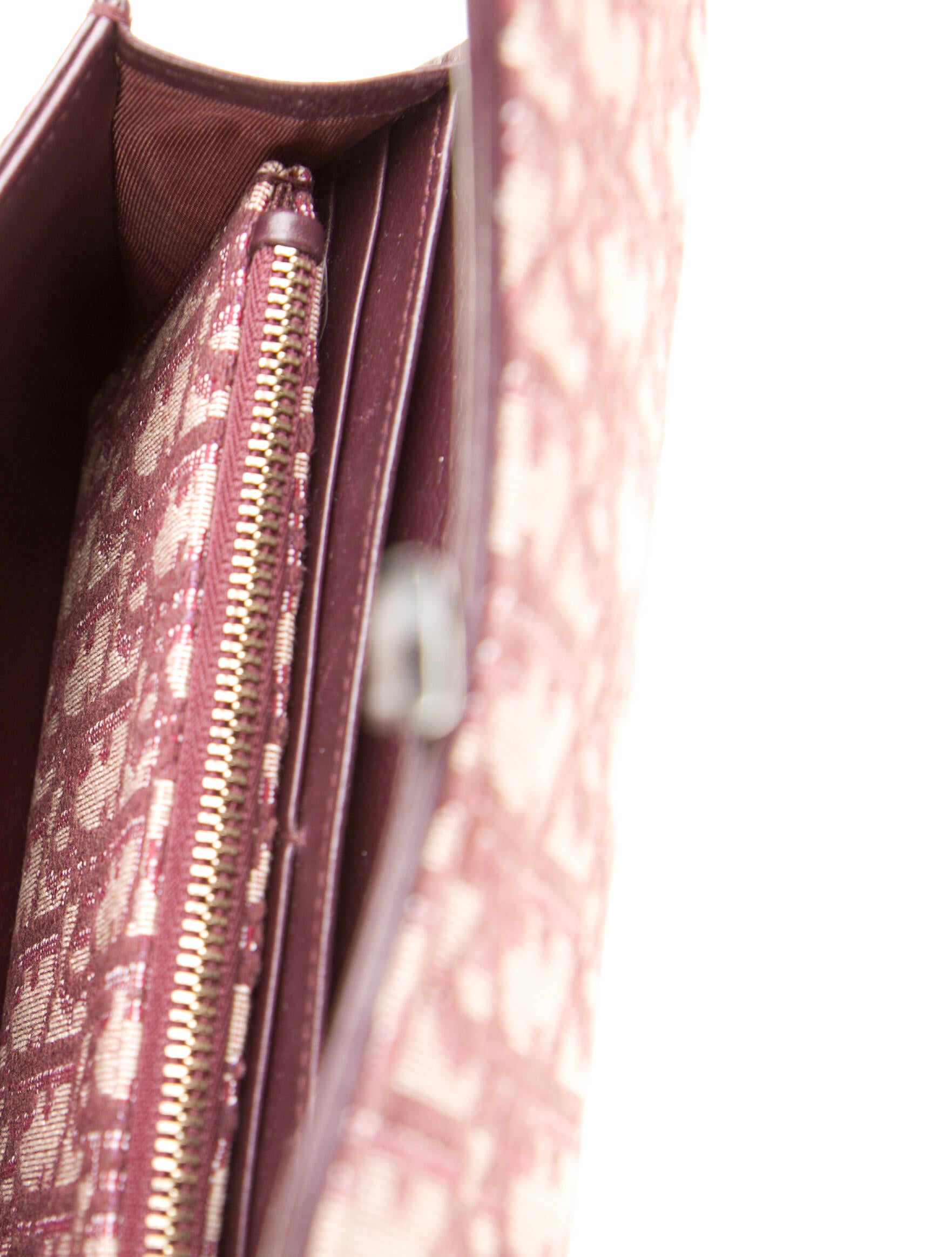 Christian Dior Oblique Saddle Wallet on Chain - Red Crossbody Bags