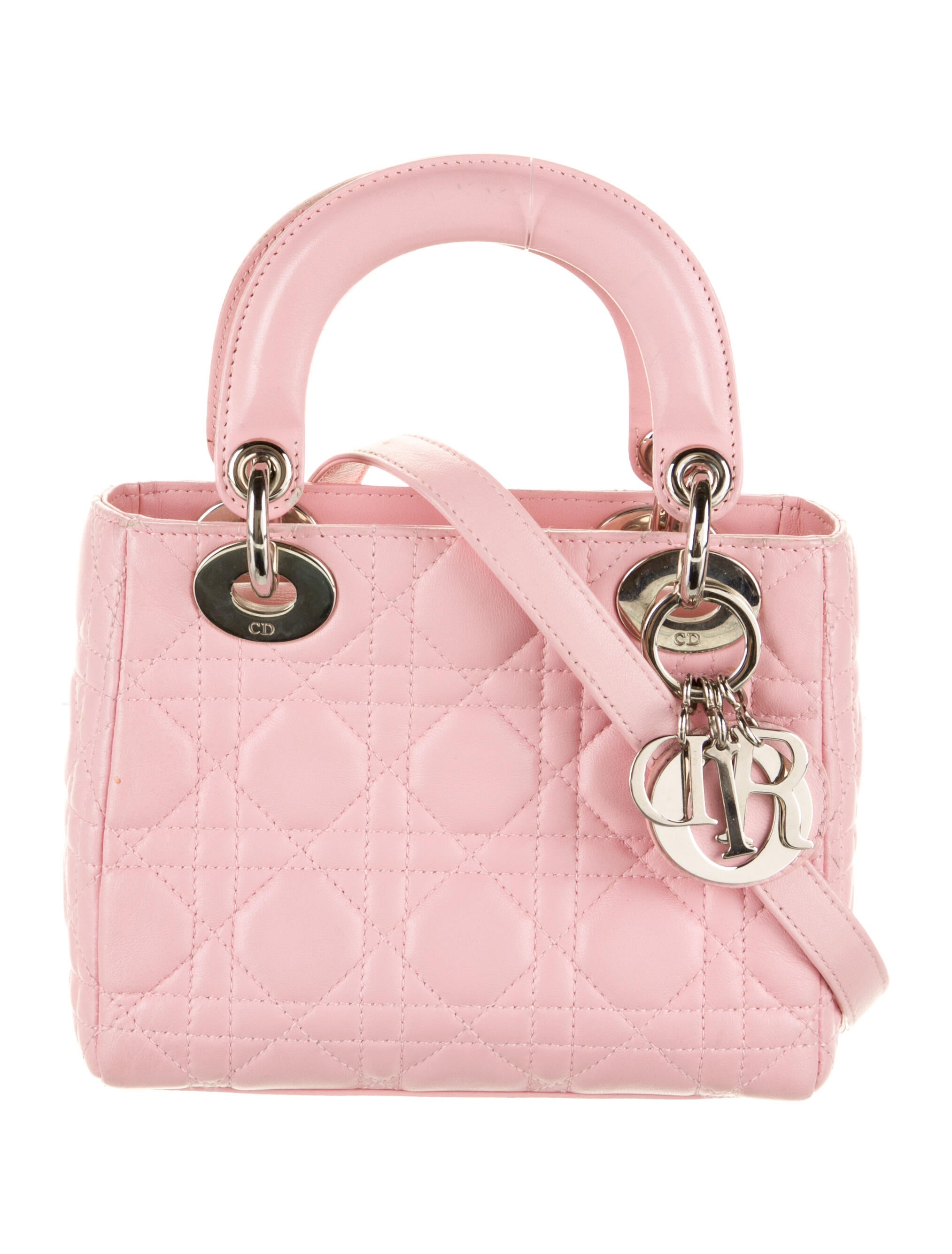 pink christian dior purse