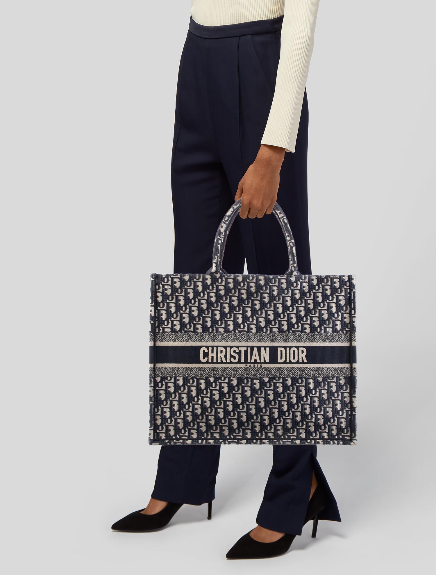 dior book tote resale