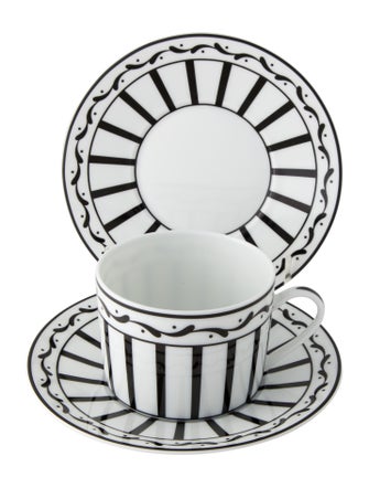 Christian Dior 3-Piece Monsieur Dior Cup & Saucer Set