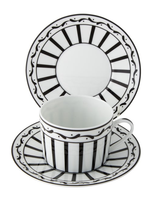 Christian Dior 3-Piece Monsieur Dior Cup & Saucer Set