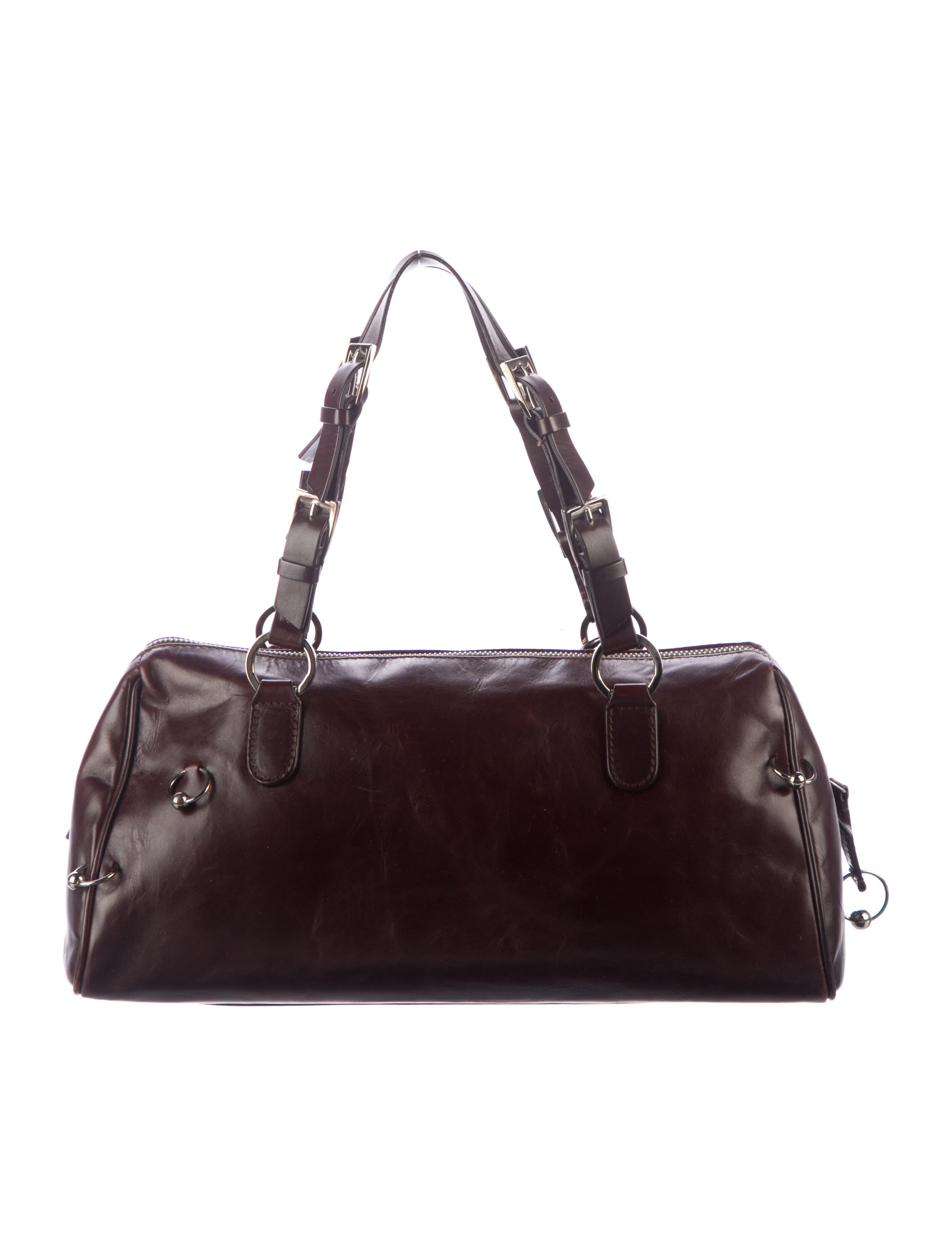 Christian Dior Hardcore Pierced Boston Bag - Brown Handle Bags