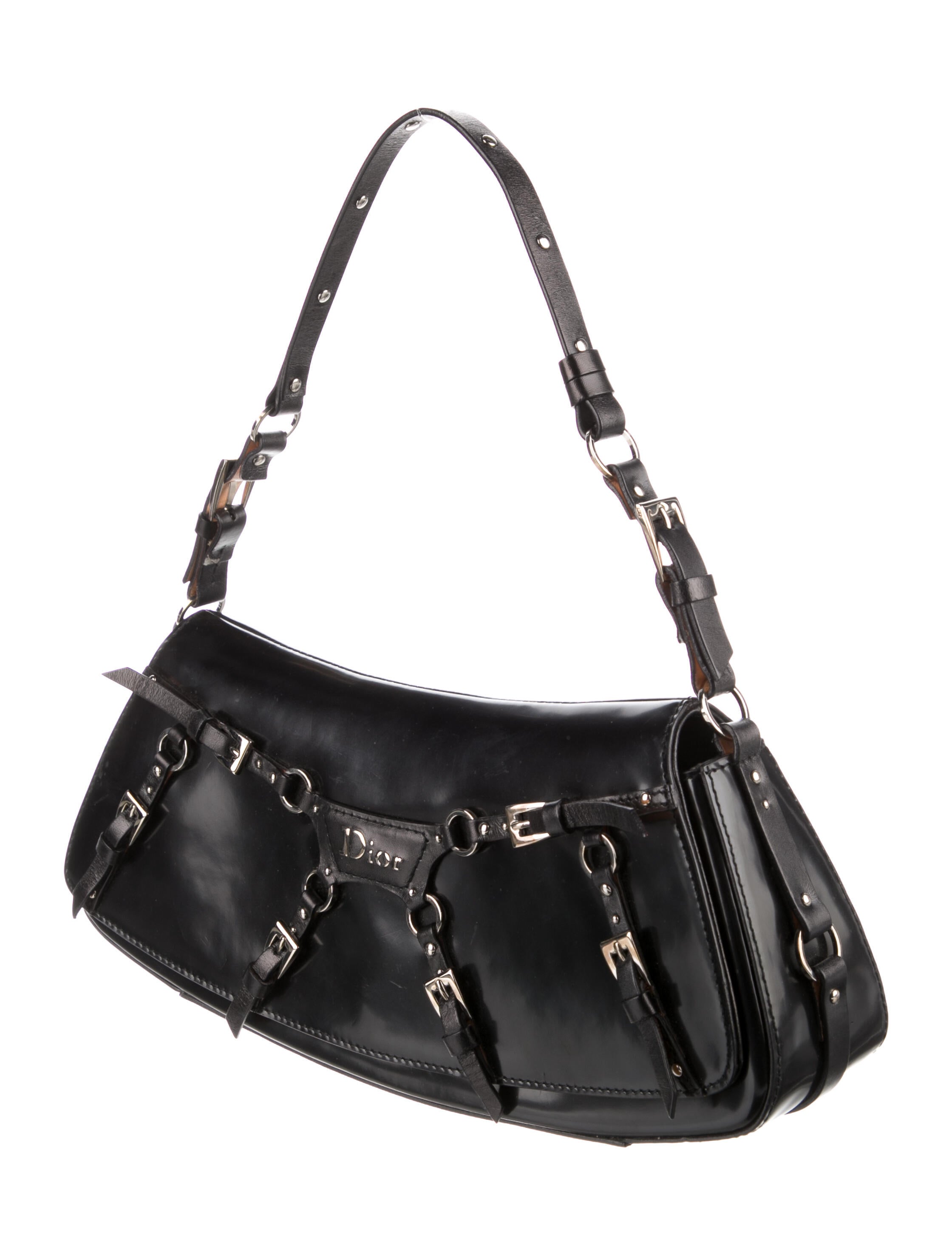Christian Dior Bondage Clutch - Black Shoulder Bags, Handbags