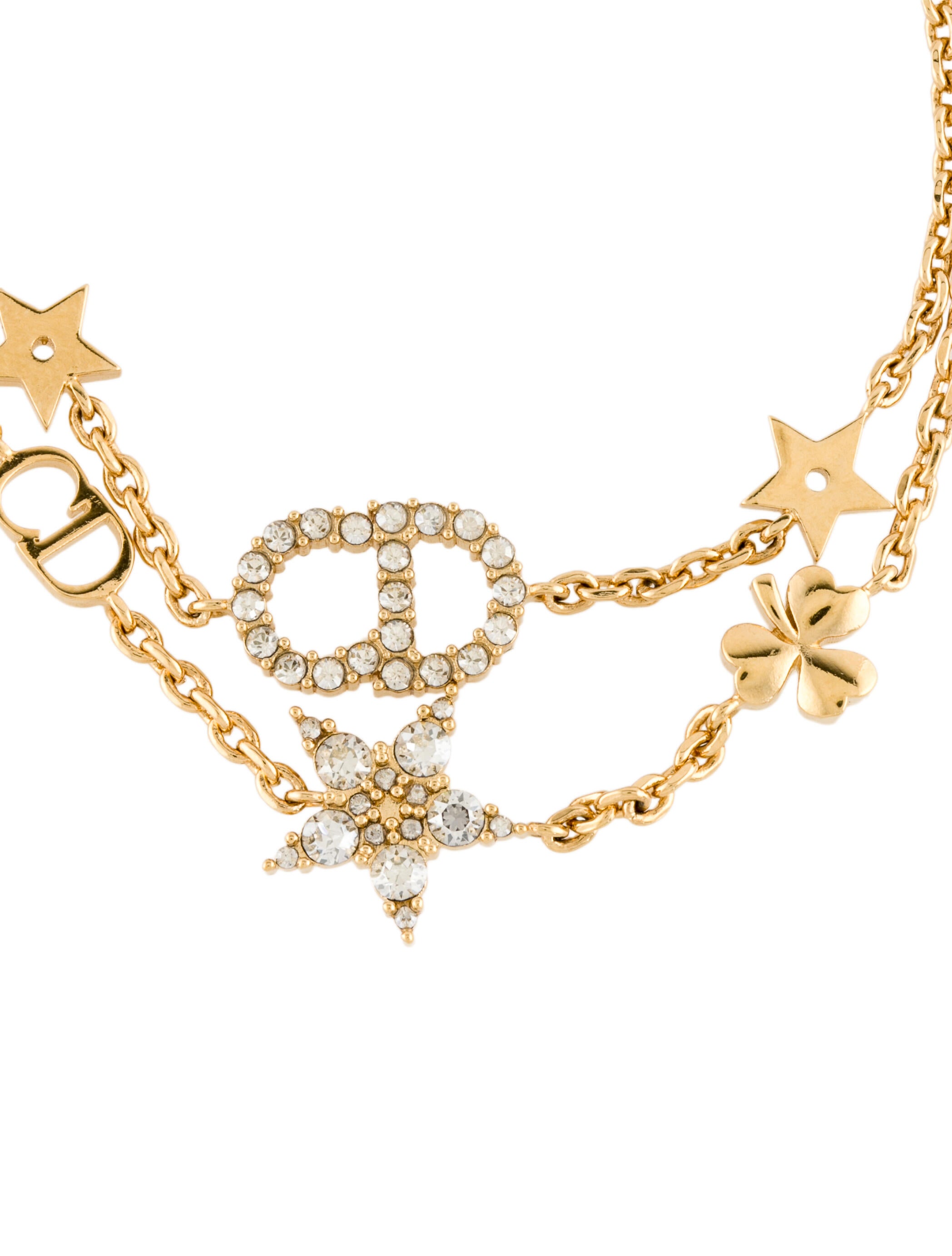 Christian Dior Clair D Lune Bracelet Set - Gold Charm, Bracelets