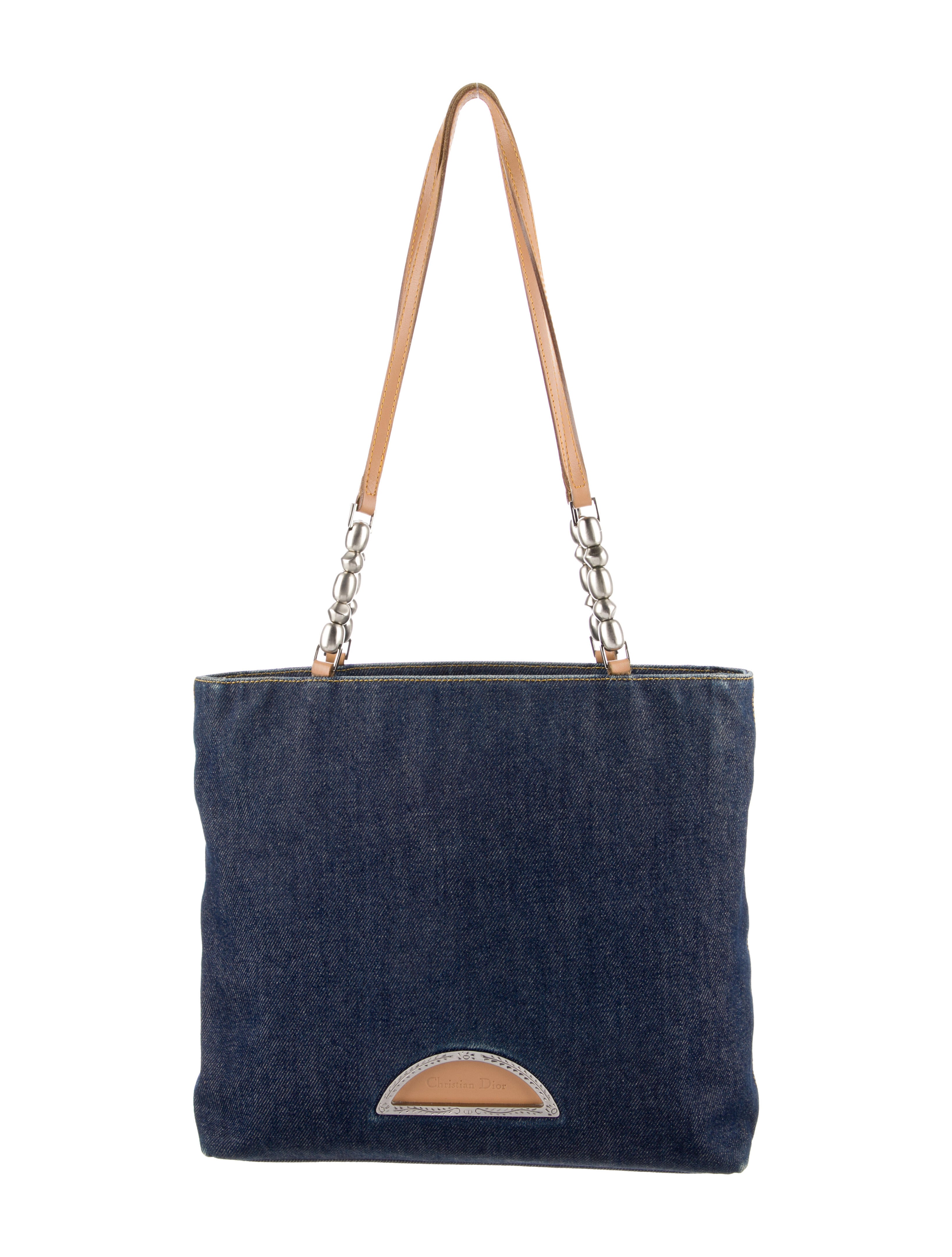 Christian Dior Vintage Denim Tote - Blue Totes, Handbags
