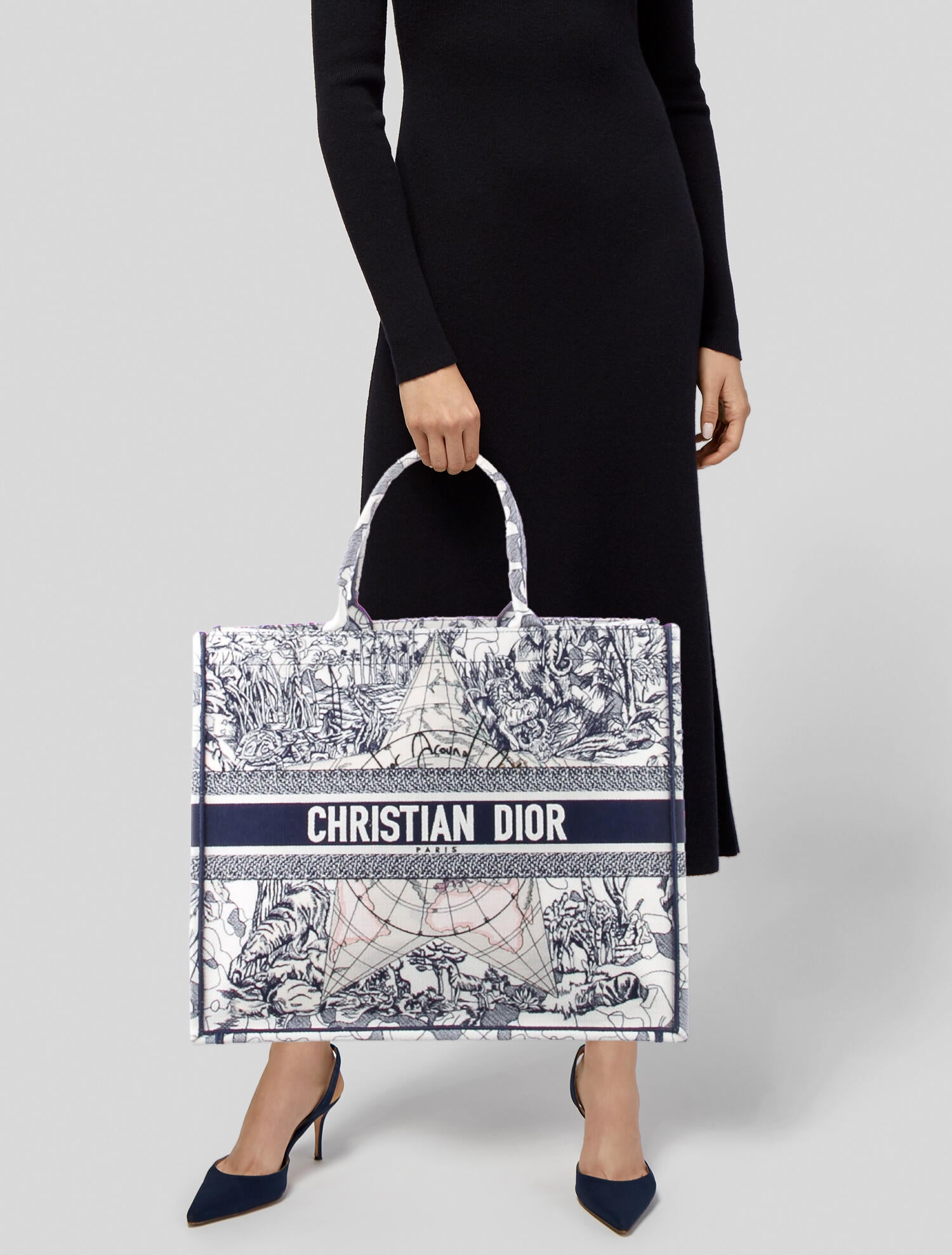 dior book tote resale